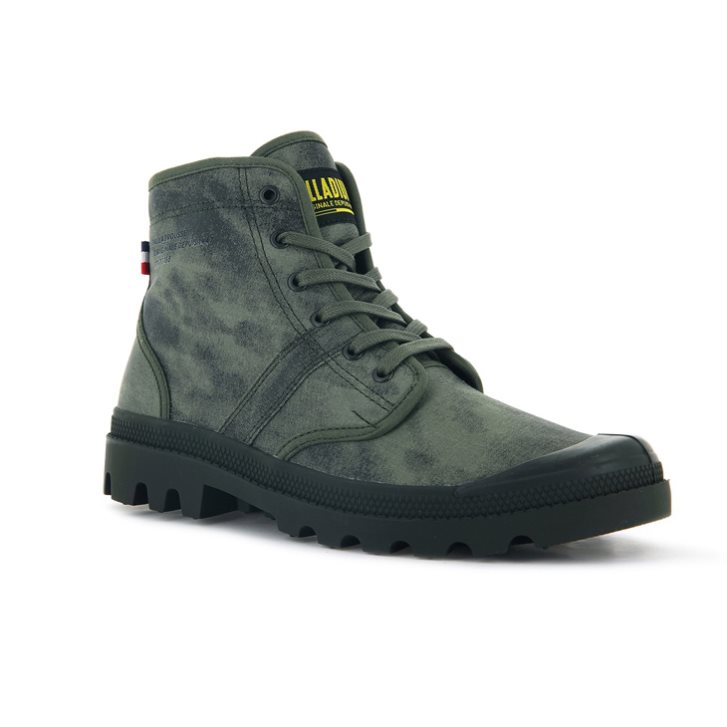 Palladium Pallabrousse Legion WAX Women's Boots Olive | UK Q198-OIC